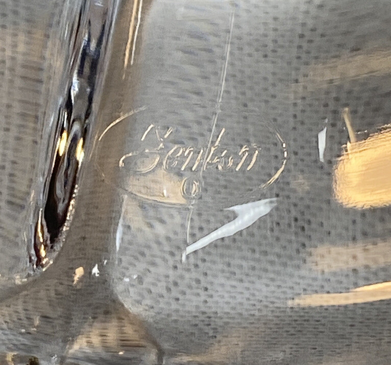 Fenton Art Glass Cranberry Candy Dish With Crystal Beaded Lid 2003