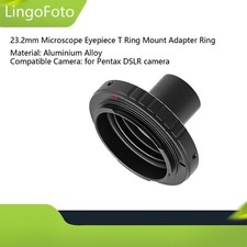 23.2mm Microscope Eyepiece T Ring Mount Adapter Ring to for Pentax DSLR Camera