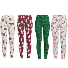 No Boundaries Holiday Print Leggings Medium, Large, XL, 2XL, 3XL