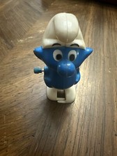 VINTAGE 1980s Smurfs Wind Up Toy Peyo