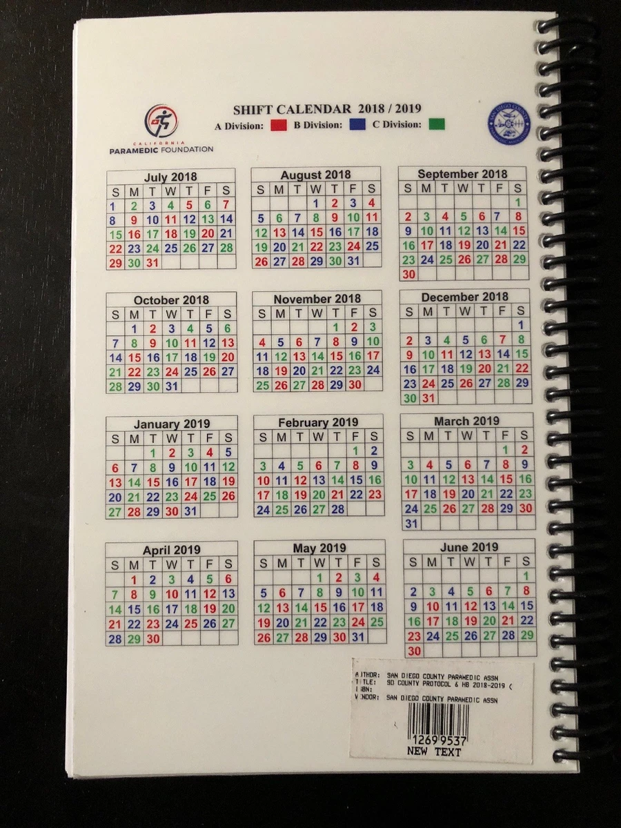 San Diego County EMT Protocol Book | eBay