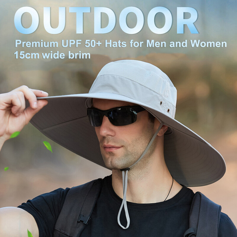 Fishing Hat UPF 50+ UV Sun Protection Wide Brim Bucket Cap  display picture 1