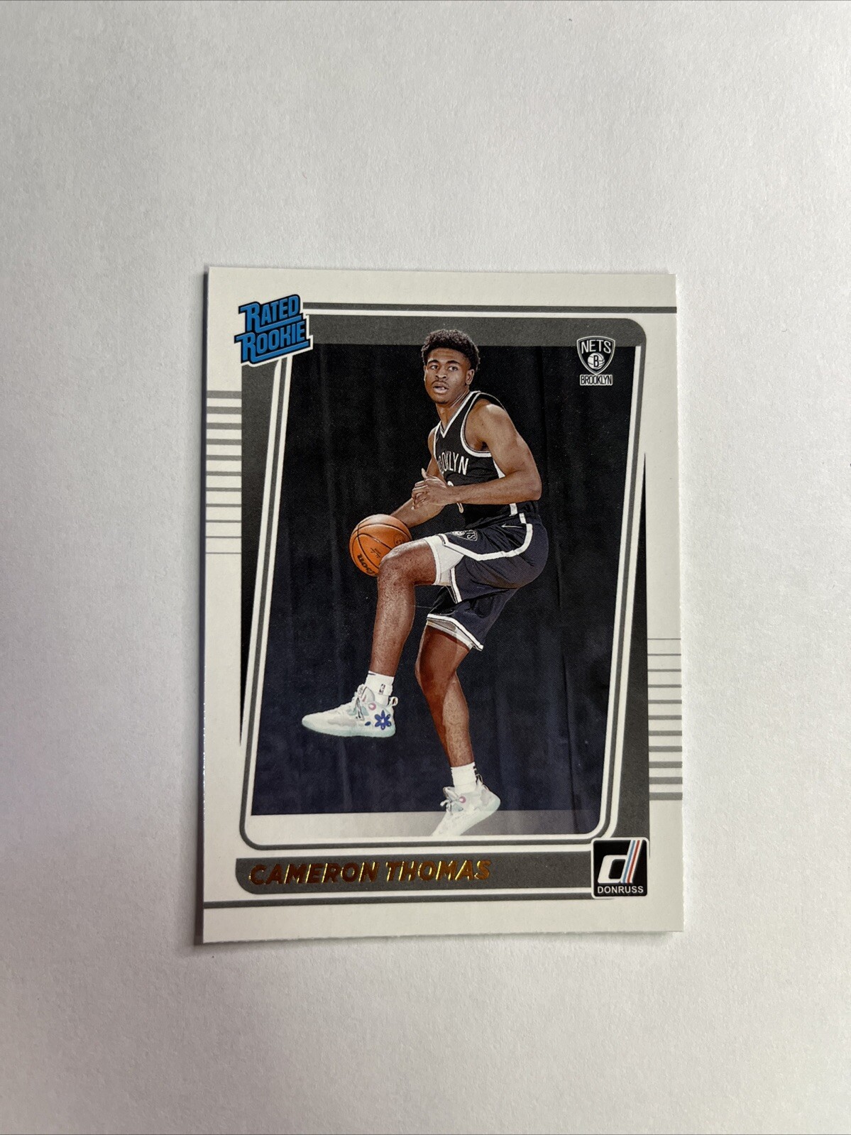 2021-22 Panini Donruss Basketball #203 Cameron Thomas Base Rated Rookie Nets