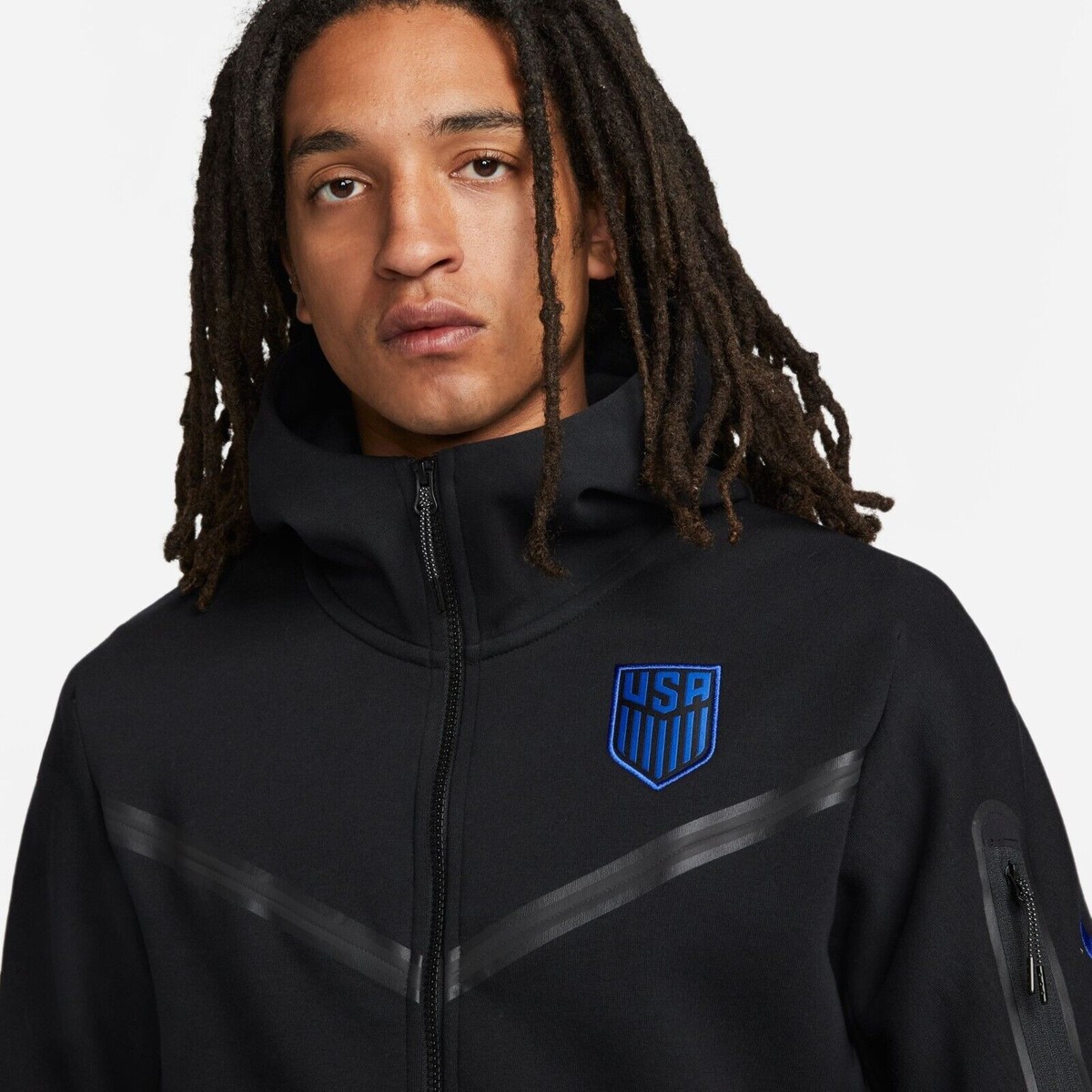 Nike Sportswear Tech Fleece Full Zip Hoodie Team USA Black Sz XL 