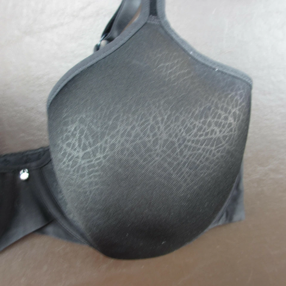 Sujetador Bali 36DD negro acolchado con aros cierre ajustable trasero Foto 4 de 4
