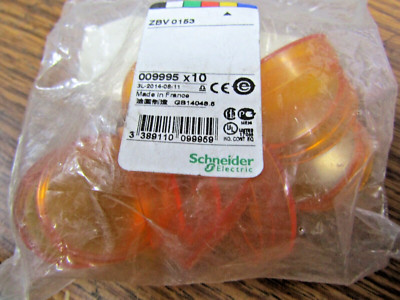  10) NEW ZBV0153 TELEMECANIQUE LENS FOR HARMONY XB4 XB5 ORANGE 6YEP2 LOT OF 10
