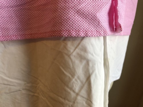 DSQUARED² TRIPLE LAYERED PLAID PINK WHITE SHORT SLEEVES SHIRT S 50 M LOOSE FIT - Picture 6 of 9