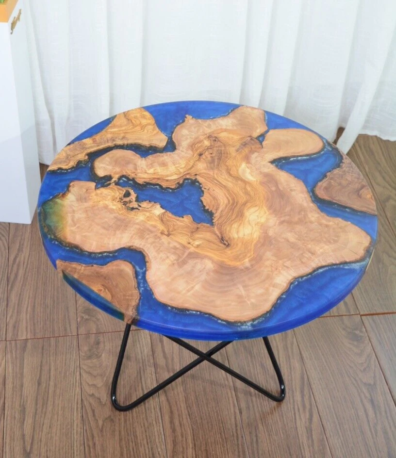 Olive wood sale resin table