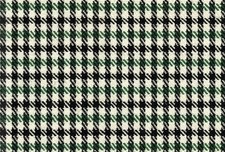 Porsche Houndstooth Fabric - 22oz - Greenblackwhite