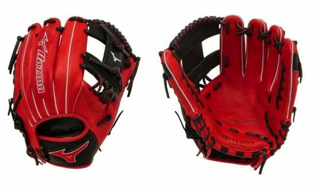 red baseball mitt