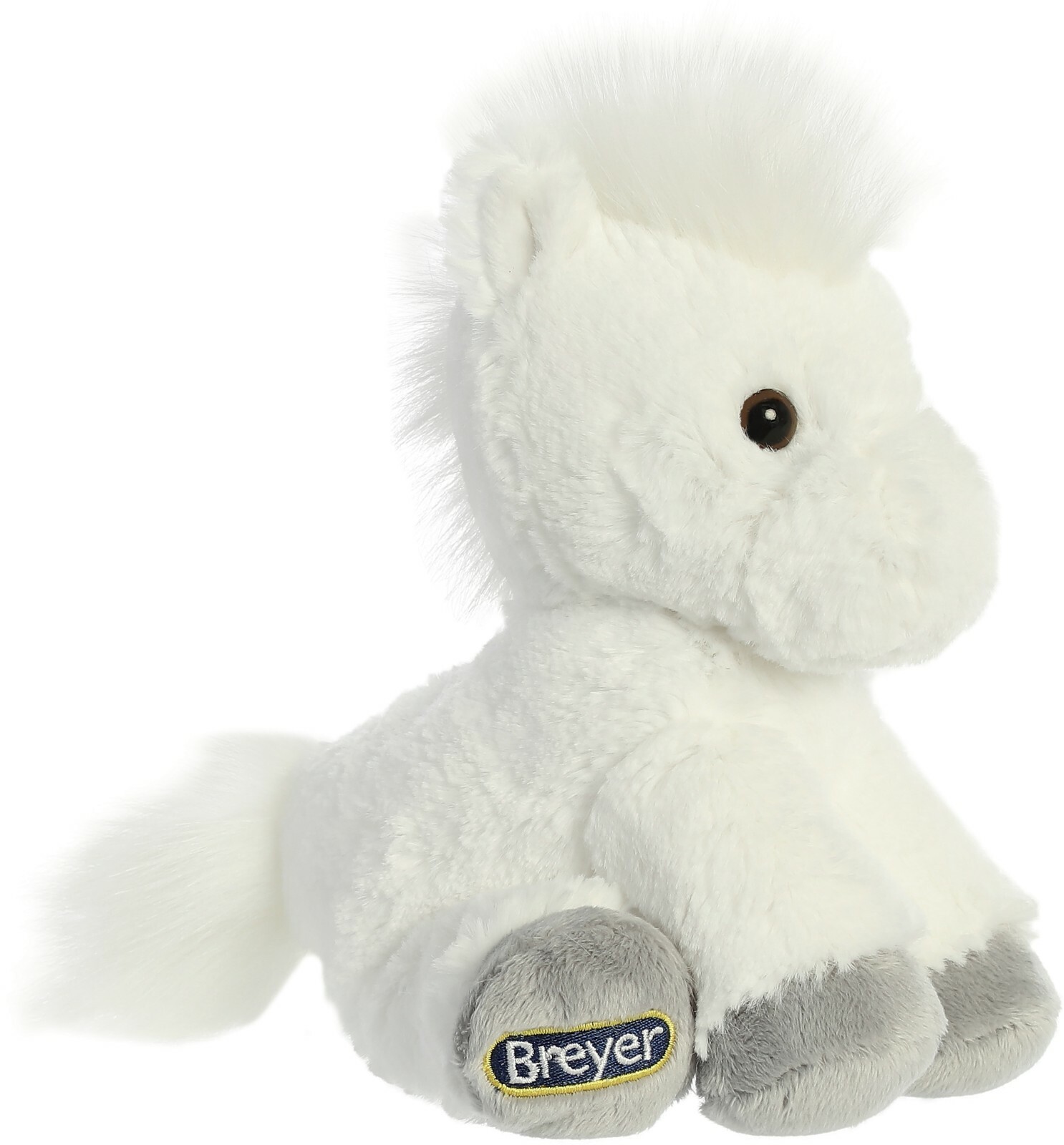 Breyer Aurora Little Bits 8" White Horse Plush Toy Animal for sale