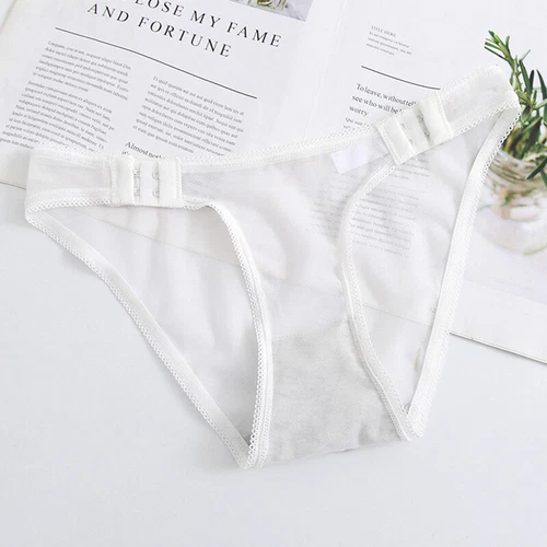 Slip donna donna sexy mutandine trasparenti perizoma perizoma lingerie maglia biancheria intima - Foto 19 di 20