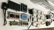 Coaxial Cable Splitters, Video Mutiplexor, Amplifier, And More Huge Lot