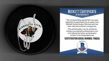 Owen Nolan Signed Minnesota Wild Puck Beckett COA