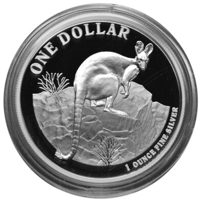 AUSTRALIA 1 Dollar 2010 Silver 1oz. Proof 'Kangaroo' Mint Box