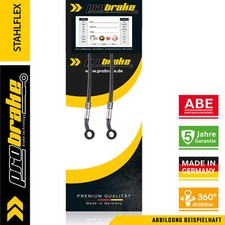 Stahlflex Bremsleitung Schwarz f&uuml;r Kawasaki ZX-10R Ninja vorne (06-07) ZXT00D al