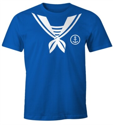 Herren T-Shirt Matrose Sailor Fasching Fasching-Shirt Fun-Shirt Karneval