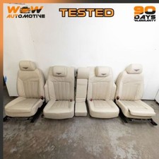 06-13 Bentley Continental Flying Spur Front Rear Seat Full Leather Beige Oem 06-13 Bentley Continental Flying Spur Front Rear Seat Full Leather Beige Oem