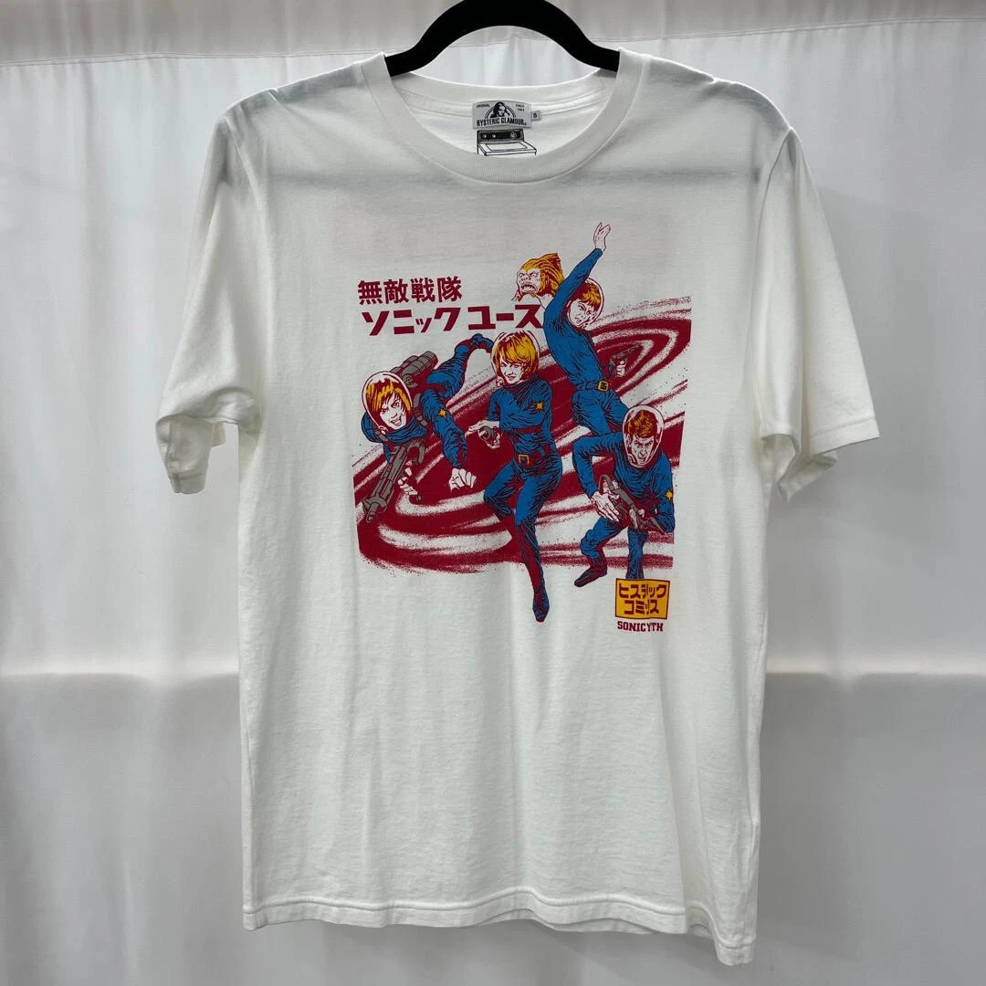 Hysteric Glamour Invincible Squadron Sonic Youth T-Shirt White Size S