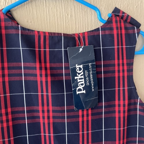 PARKER UNIFORM Girls 12 Red Blue Plaid Pleated Jumper Dress Private School NWT - Picture 3 of 8