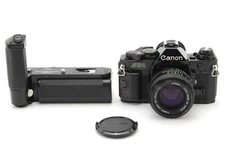 [MINT] Canon AE-1 program 35mm Black Film Camera New FD 50mm f1.4 NFD Lens JAPAN