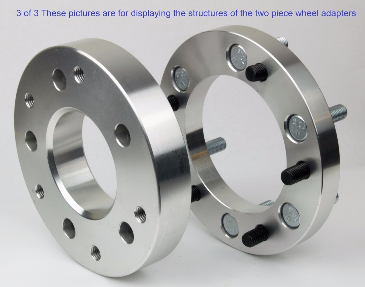4-Piece 2-Inch Wheel Spacers – 5x5.5 Bolt Pattern With 1/2x20 Studs – Fits Ram 1500 2WD/4WD