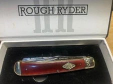 Rough Ryder High Carbon Brown Smooth Bone Trapper 4 1/8" Knife RR1976