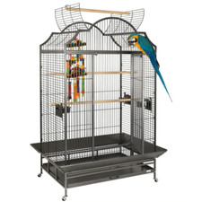 Liberta Cages Enterprise Large Open Top Parrot Cage Antique