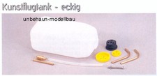 Kunstflugtank Tank Eckig 227ml Modellbausprit Methanol Kraftstofftank NEU