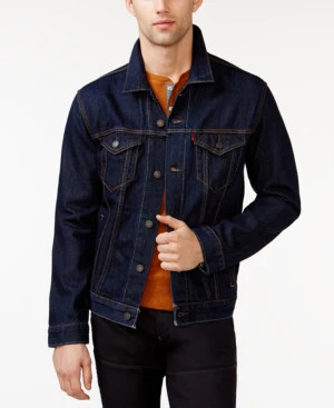 Men's Levi's Midweight Denim Trucker Jacket - Rinse - Large - NWT