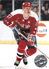 1991-92 Pro Set Platinum - Mike Ridley #128 Washington Capitals