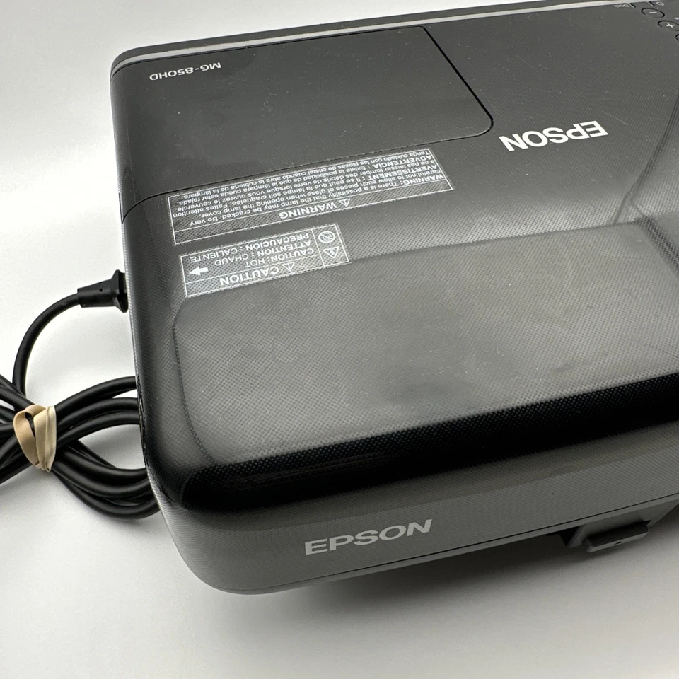 Epson MegaPlex MG-850HD Home Projector 3 LCD HDMI Model H444A, no Remote, Tested - Image 4 of 4
