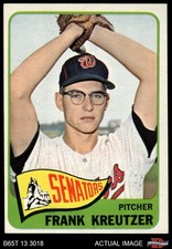 1965 Topps #371 Frank Kreutzer Senators 5 - EX
