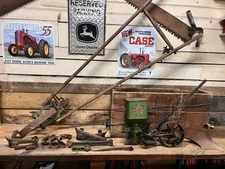 Planet Jr No.4 Seeder & Cultivator W/ Orig Wood Box, Plow, Leaf Lifter and More!