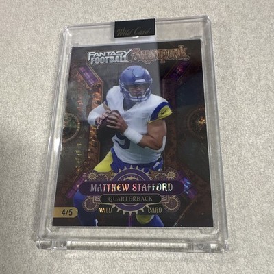 Wild Card Fantasy Football Steampunk Matthew Stafford Rams 2026 4/5 FSPPU07-MS