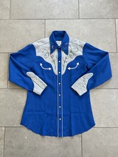 Vintage H Bar C Pearl Snap California Ranchwear Embroidered Western Shirt Sz L