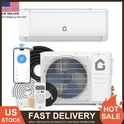 #ad 12000 BTU 22 SEER Mini Split Air Conditioner Heat Pump 12K BTU Inverter AC 110V $469.99
