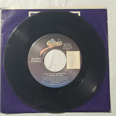 Joe Diffie ~ Prop Me Up Beside The Jukebox/ I Can Walk The Line ~ 45 RPM Record