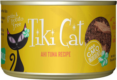 Tiki Cat Grill, Ahi Tuna, High-Protein and 100% Non-Gmo Ingredients, Wet Whole F