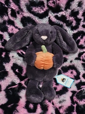 AUTHENTIC NWT Jellycat Bashful Pumpkin Bunny Spooky Fall Halloween - RETIRED!