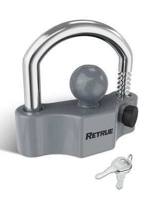 RETRUE Heavy-Duty Universal Widened Coupler Lock Pack of 1, Upgraded Gray 