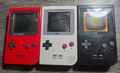 Lot Of 3 Nintendo Game Boy Pockets AS-IS For Parts / Repair See Description