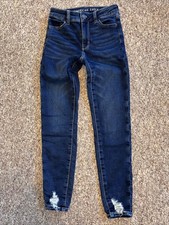 American Eagle Jeans Women  s Sz 0 Blue Next Level Stretch Hi-Rise Jegging 25x28
