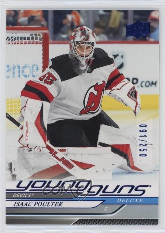2024-25 Upper Deck Series 2 Young Guns Deluxe /250 Isaac Poulter #494 Rookie RC