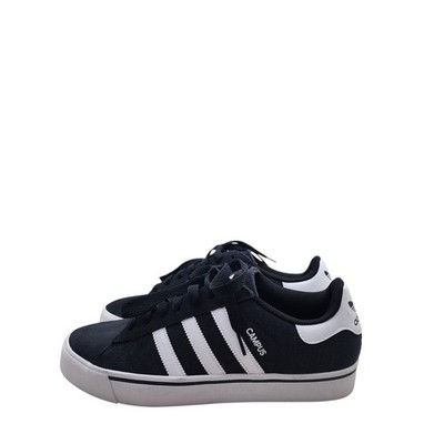 Adidas Campus Vulc Sneakers Men s Black White Gum Suede Canvas Skate Shoes 9.5