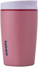 Owala SmoothSip Slider Insulated Stainless Steel Coffee Tumbler, Reusable Ice