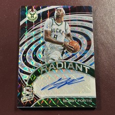 2020-21 Panini Spectra Bobby Portis Auto #25/25 Interstellar Prizm Bucks 6MOY