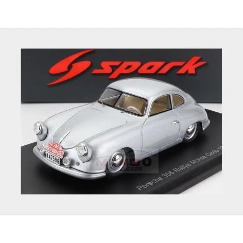 1:43 SPARK Porsche 356 Coupe #285 Rally Montecarlo 1952 Van De Kaart S6130 - Immagine 2 di 2