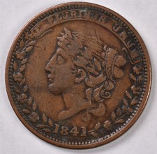 1841 Millions For Defence Not For One Cent - Hard Times Token 