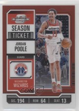 2023-24 Panini Contenders Optic Season Ticket Red Prizm Jordan Poole #91 0ft3